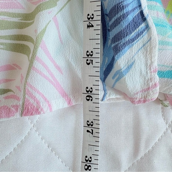 Seraphine Colorful Palm Print Wrap Maternity Dress - Picture 9 of 9